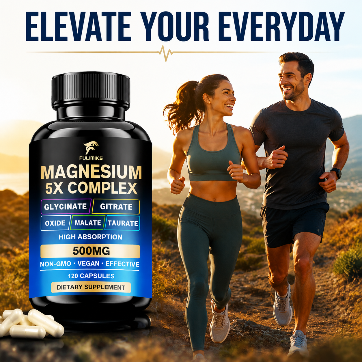 Health Wellness & Nutrition Center Llc - Complexe de magnésium extra fort 500