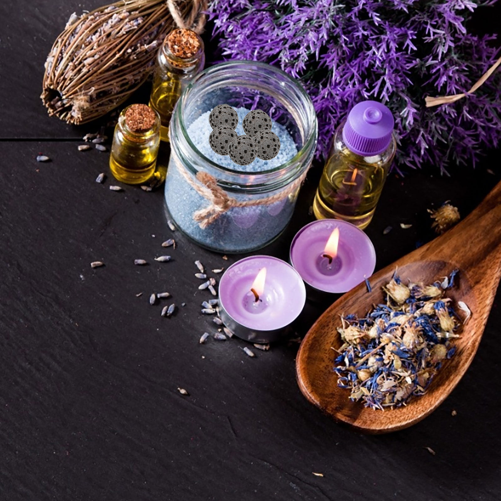 Aromatherapy Diffuser - 39 Pierres Volcaniques d'Aromathérapie Naturelles pour