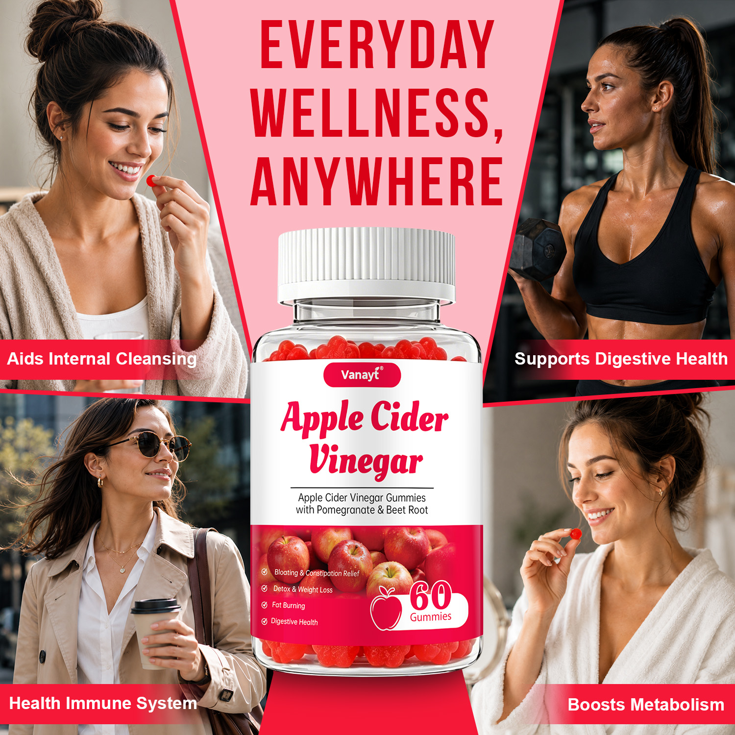 Gummies au vinaigre de cidre d - Health Wellness & Nutrition Center Llc avis et prix