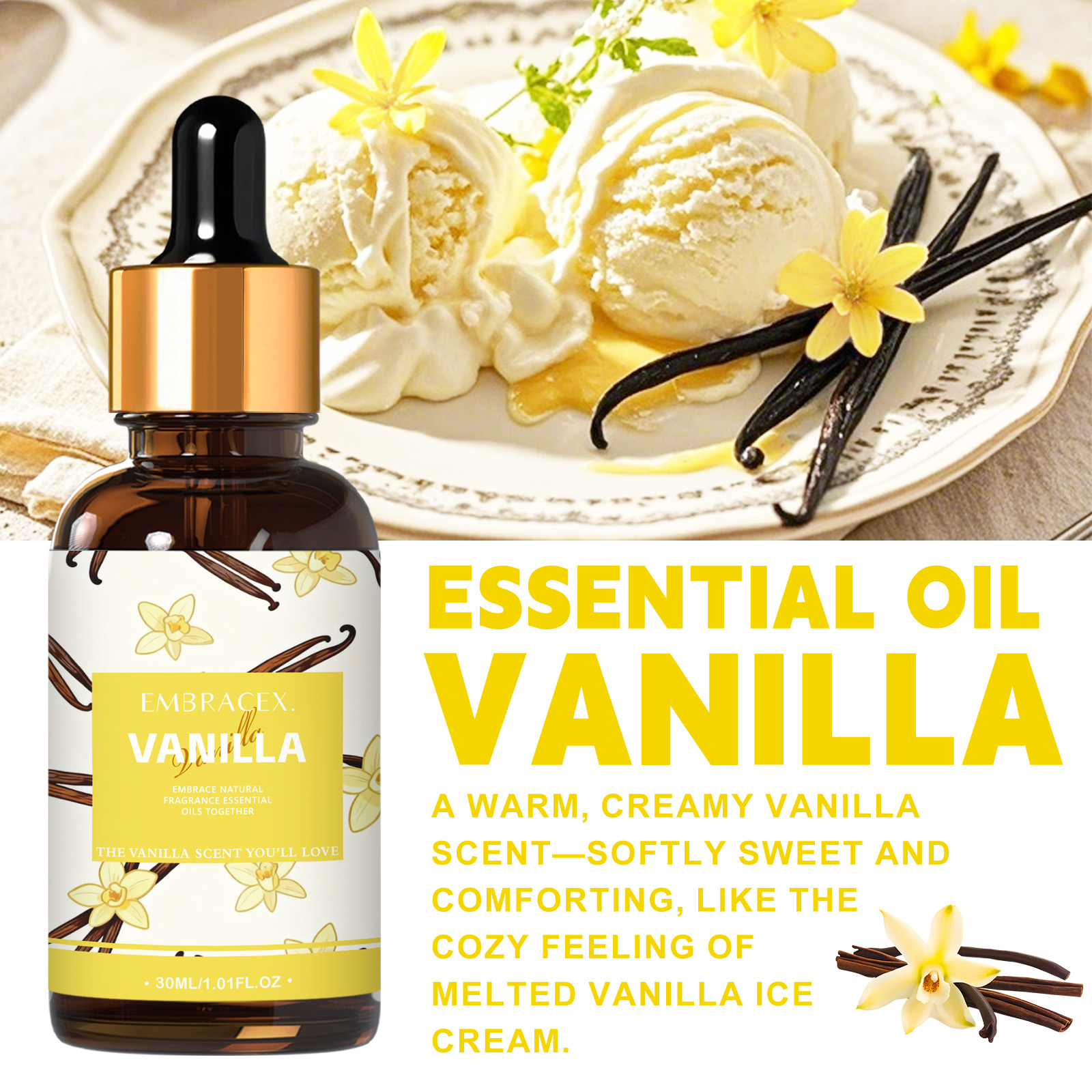 Huile essentielle de vanille 3 - Aromatherapy Diffuser avis et prix