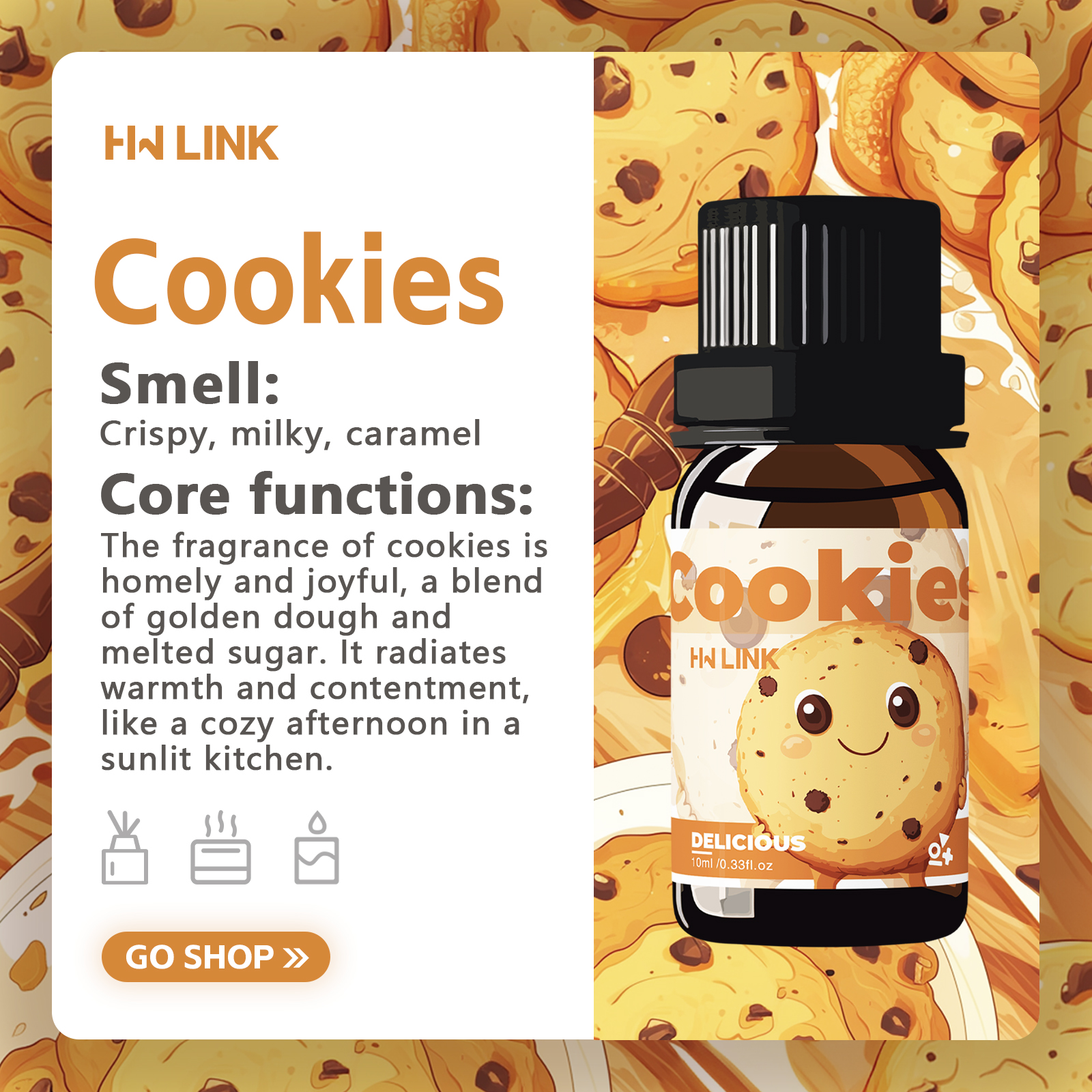 Huiles essentielles Cookies 10 - Aromatherapy Diffuser avis et prix