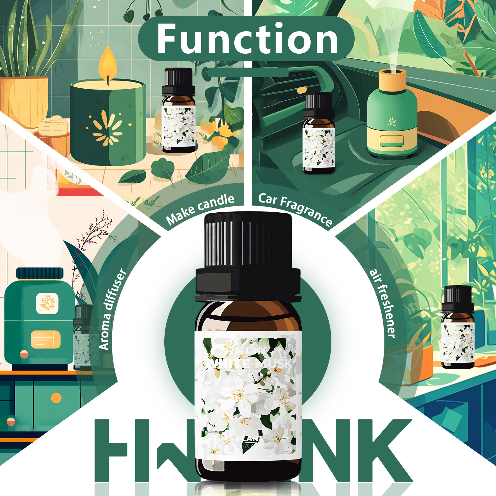 Huiles essentielles de musc bl - Aromatherapy Diffuser avis et prix