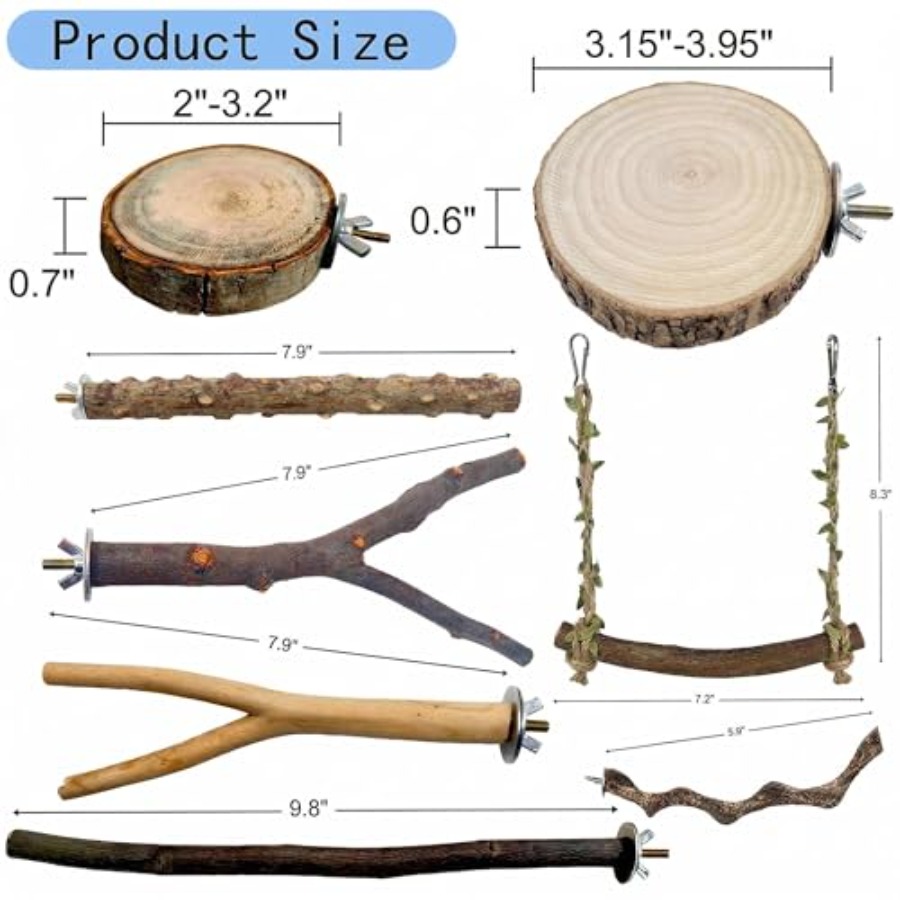 8 perchoirs en bois naturel po - Health & Wellness Pay avis et prix