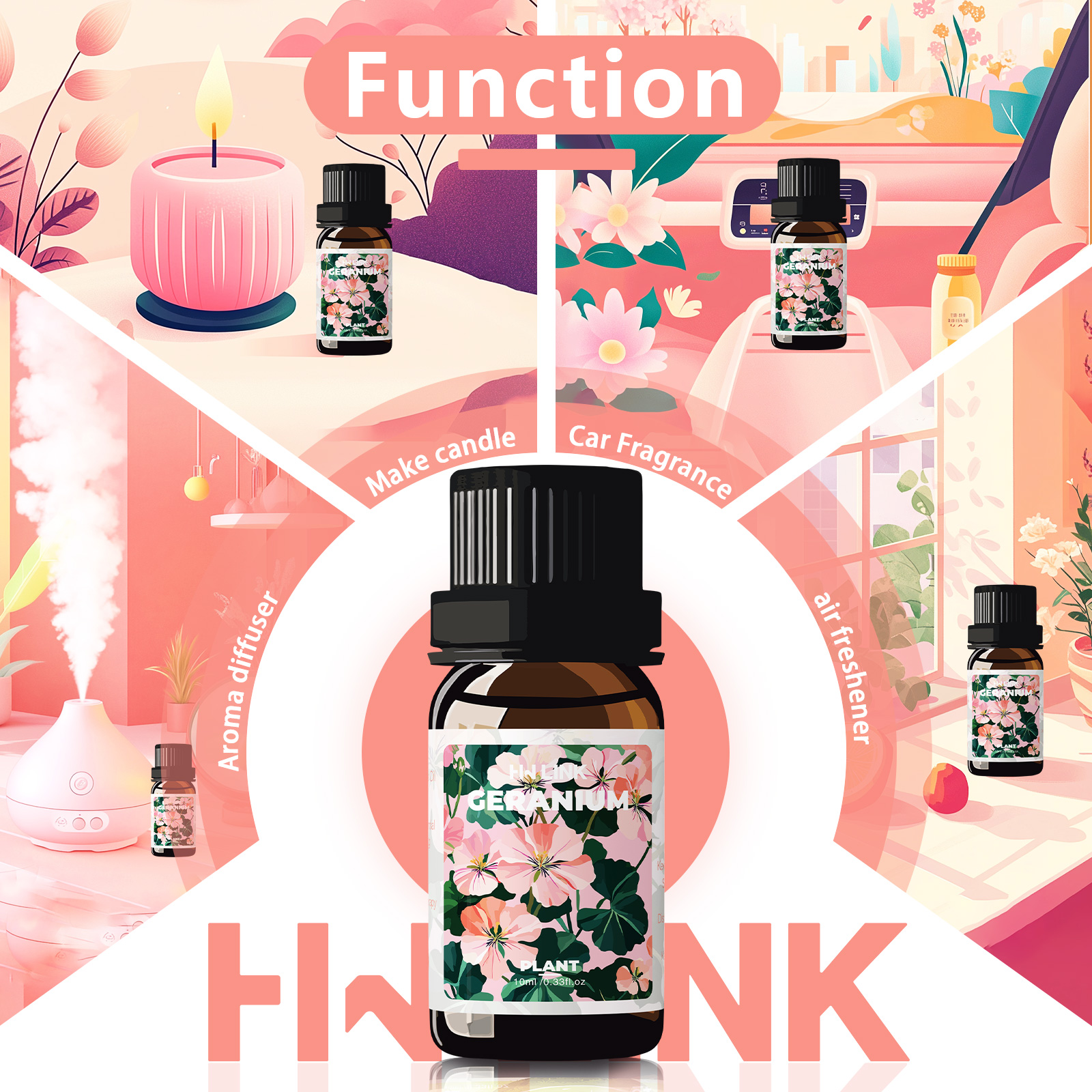 Huile essentielle de géranium  - Aromatherapy Diffuser avis et prix
