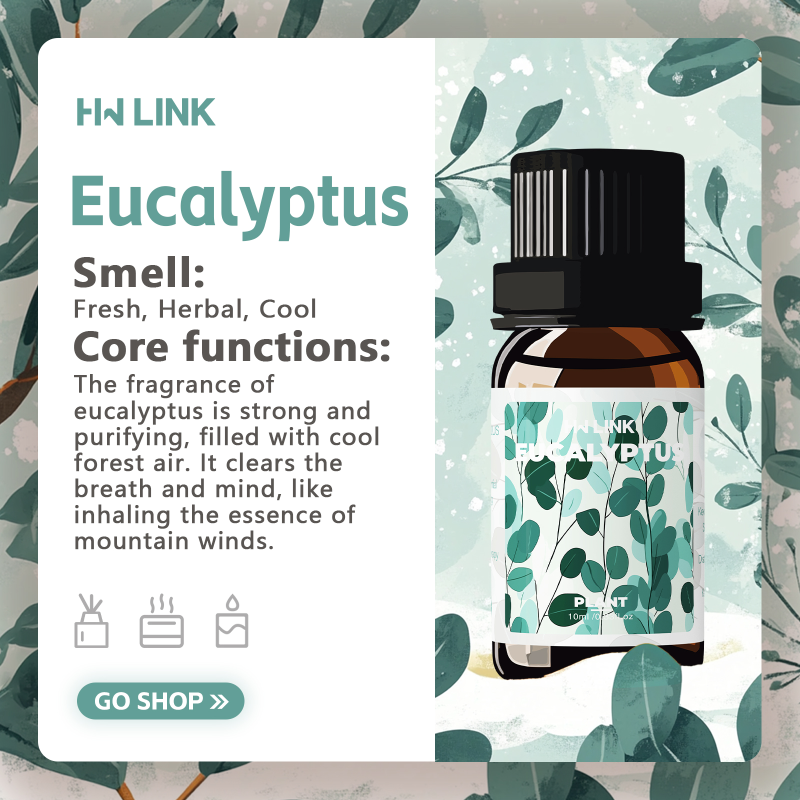 Huiles essentielles d'eucalypt - Aromatherapy Diffuser avis et prix
